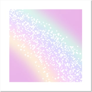 Kawaii Rainbow Stars Posters and Art